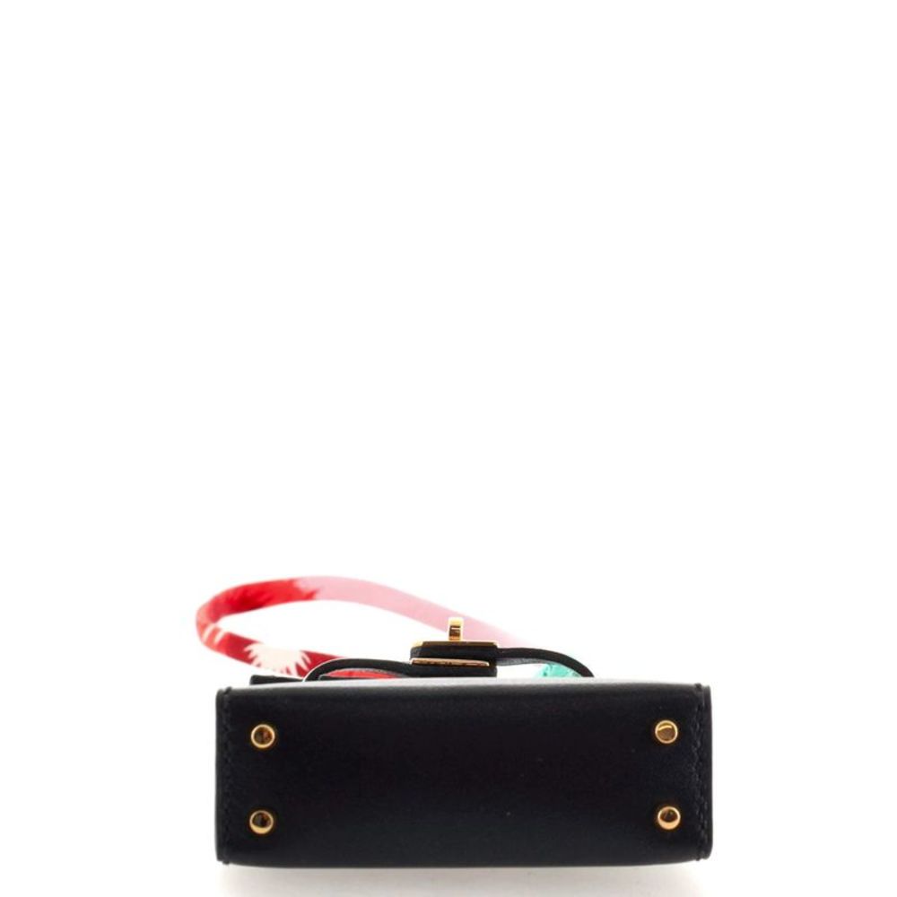 Hermes Kelly Twilly Bag Charm Tadelakt Black - Picture 4 of 5